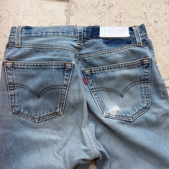Levi's Denim - Re/Done x Levi’s high rise straight leg vintage jeans in size 27